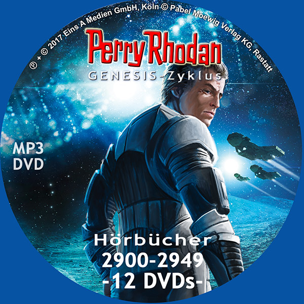 Perry Rhodan GENESIS MP3 DVD-Paket Folgen 2900-2949