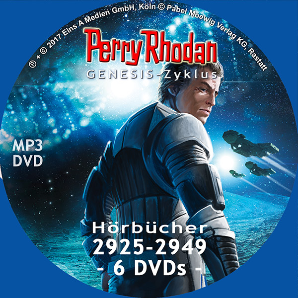 Perry Rhodan GENESIS MP3 DVD-Paket Folgen 2925-2949