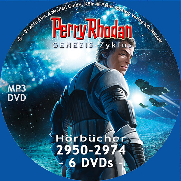 Perry Rhodan GENESIS MP3 DVD-Paket Folgen 2950-2974