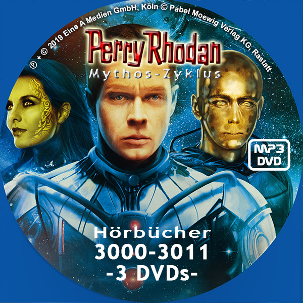 Perry Rhodan MYTHOS MP3 DVD-Paket Folgen 3000-3011