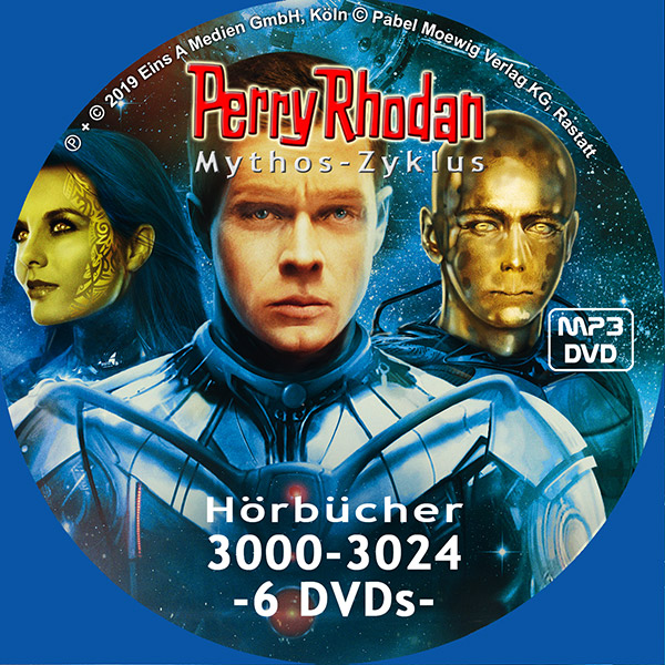 Perry Rhodan MYTHOS MP3 DVD-Paket Folgen 3000-3024