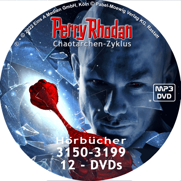 PERRY RHODAN Chaotarchen-Zyklus MP3 DVD-Paket Folgen 3150-3199
