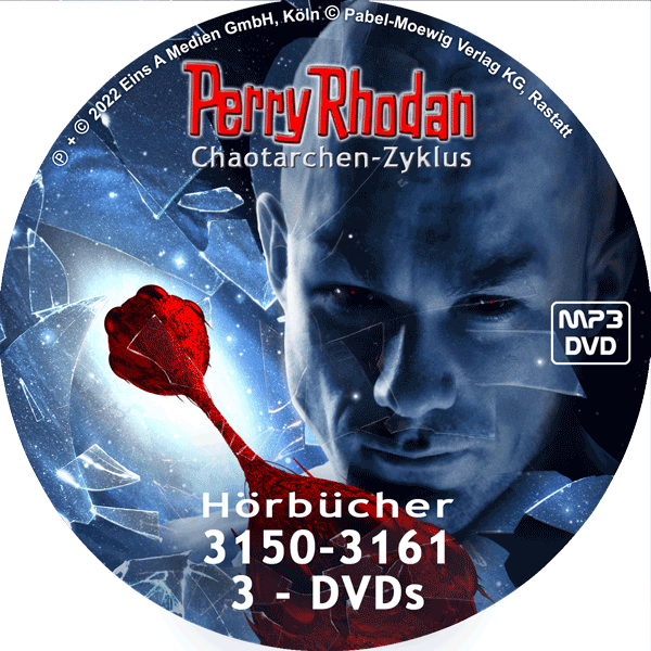 PERRY RHODAN Chaotarchen-Zyklus MP3 DVD-Paket Folgen 3150-3161