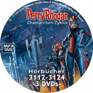 PERRY RHODAN Chaotarchen-Zyklus MP3 DVD-Paket Folgen 3112-3124